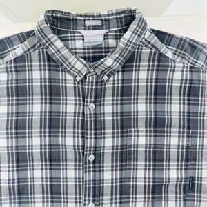 Columbia Plaid Button Down Short Sleeve Regular Fit Shirt XXL‎